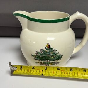 Vintage Spode CHRISTMAS TREE small pitcher (24oz). Made in England